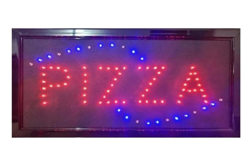 Letreros Led Luminosos Comerciales Textos Pizza  48x25