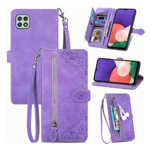 Compatível Com Samsung Galaxy A22 5g, Bolsa Com Zíper, Supor