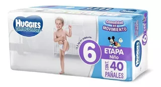 Huggies Ultraconfort, Pañal Desechable Etapa 6 Niño, 40pzs Género Hombre Talla Grande (G)