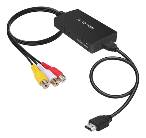 Convertidor Rca A Hdmi Para Ps2, Ps3, Xbox, N64, Stb, Vhs