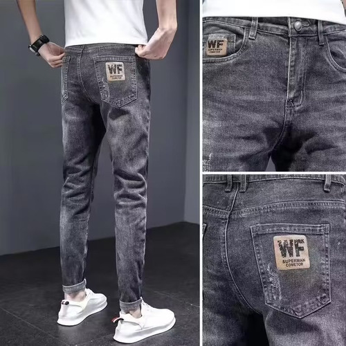 Vaqueros Vaqueros De Mezclilla Ajustados For Hombre A La Mo