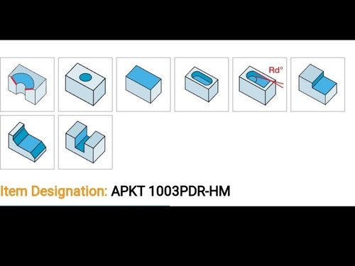 Imagen 3 de 3 de Inserto Fresado Apkt 1003pdr Hm90 Ic328 Iscar