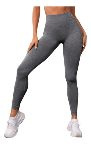 Lycra Leggings Deportivo  Push Up - Gris Ref. 1360