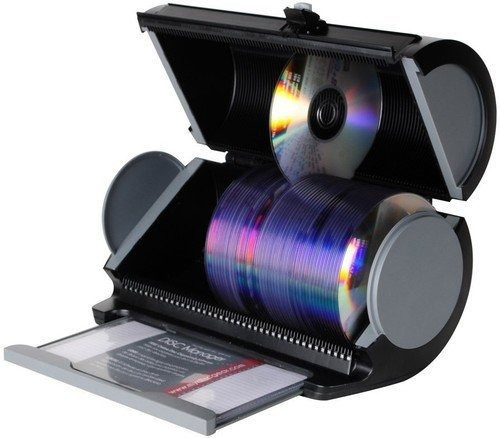 Almacenamiento De Discos Cd/ Dvd Blue-ray Color Negro