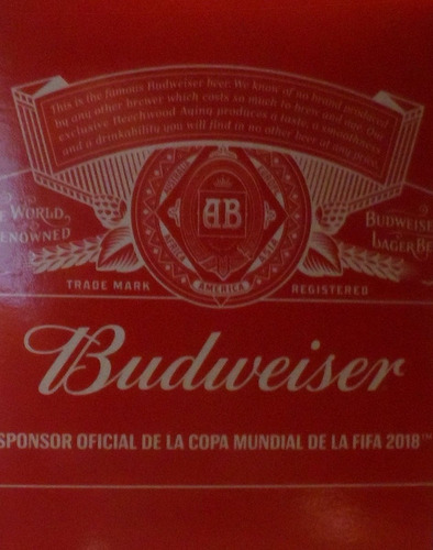 Vaso Budweiser Mundial Russia 2018 El De La Cancha