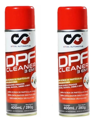 Dpf Cleaner 3 Em 1 Excel Auto Limpa Catalisador 2 Unidades