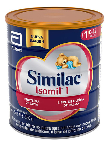 Formula Infantil Similac Isomil Etapa 1 De Soya 850gr Sabor Natural