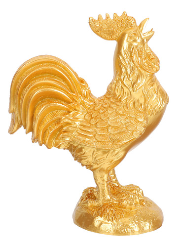 Decoración Para Mesa Con Diseño De Gallo Dorado Para Escrito