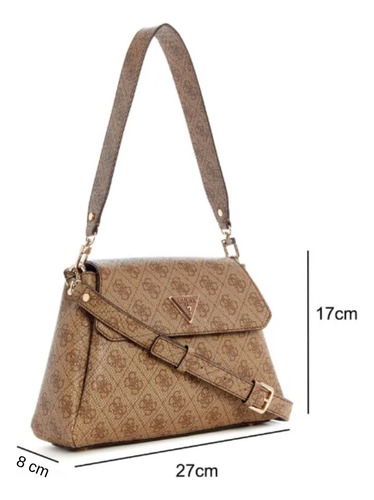 Bolsa Guess Latte Con Correa Larga Y Corta Nueva Y Original