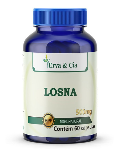 Losna (artemísia) Digestiva 100% Puro Natural 60 Cápsulas