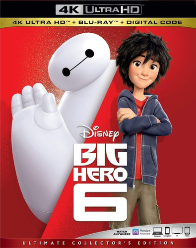 4k Ultra Hd + Blu-ray Big Hero 6 / Grandes Heroes