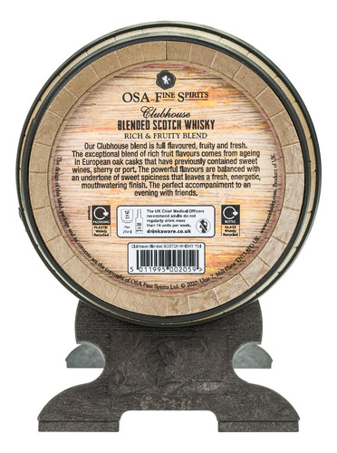 Whisky Tipo Barril Clubhouse