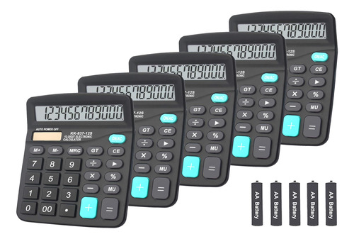 Calculadora De Escritorio Bestwya 12 Digitos Lcd X5 Negro