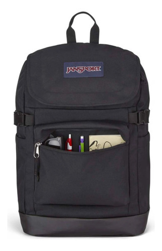 Mochila Jansport Cargo Pack 29 Litros Porta Notebook Urbana Color Negro Diseño de la tela Liso