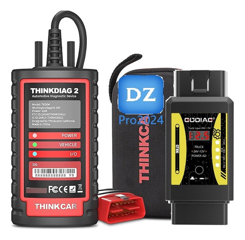 Thinkdiag 2 +godiag Gt106+ Diagzone Servicio Pesado Camiones