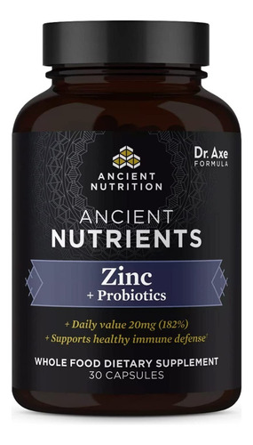 Zinc 30 Cap Ancient Nutrition - Un - Unidad a $6693