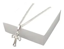 Comprar Collar Cruz Calada Plata Ley 950