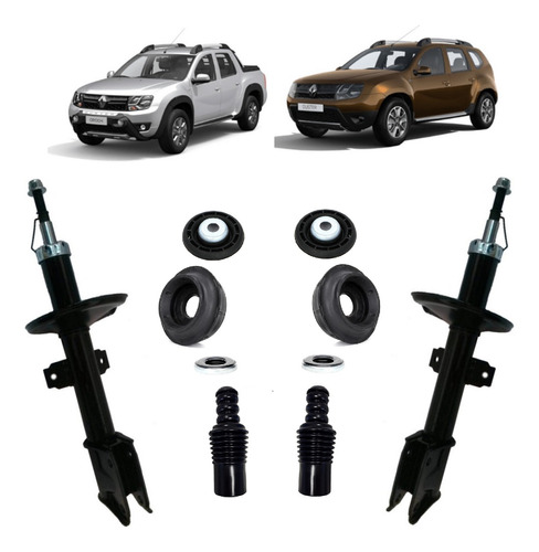 Kit X2 Amortiguador Delantero Renault Duster Oroch 4x2 4x4