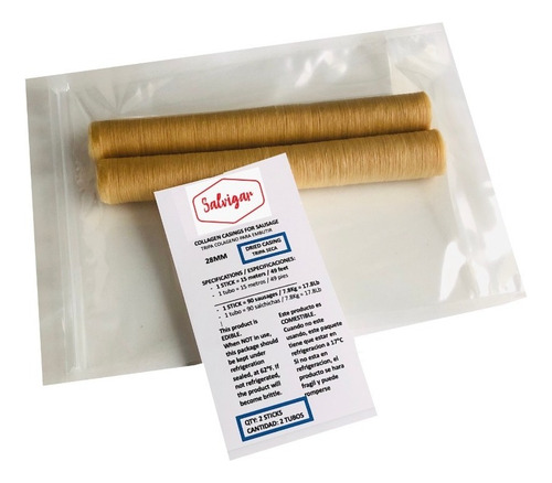 Tripa De Colágeno Para Embutir 20mm Seca - 2 Sticks