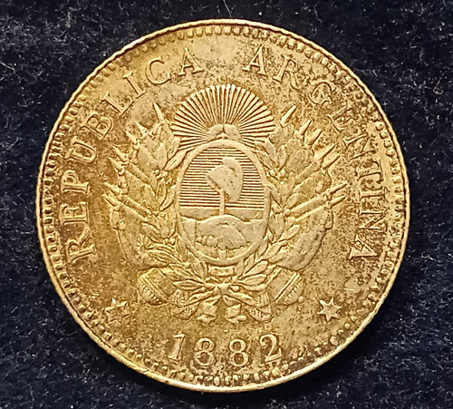 Moneda Argentina 20 Centavos De Patacon 1882. Plata (Usado)