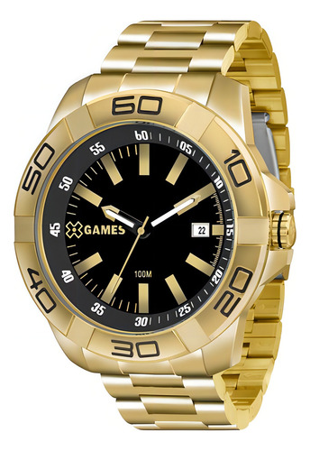 Relógio X-games Masculino Xmgs1020 P1kx Dourado