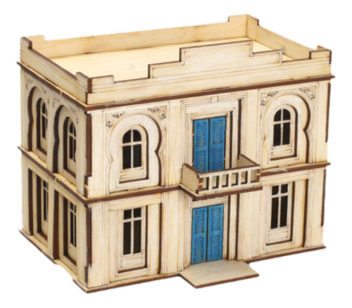 - Kits De A Escala 1/72, Edificios De Bricolaje, 2 Pisos