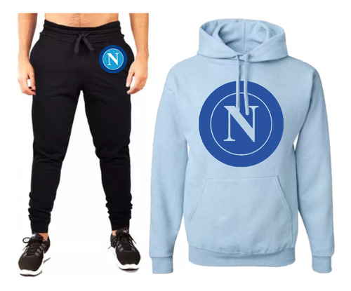 Conjunto Buzo+jogging-napoli-futbol-italia-