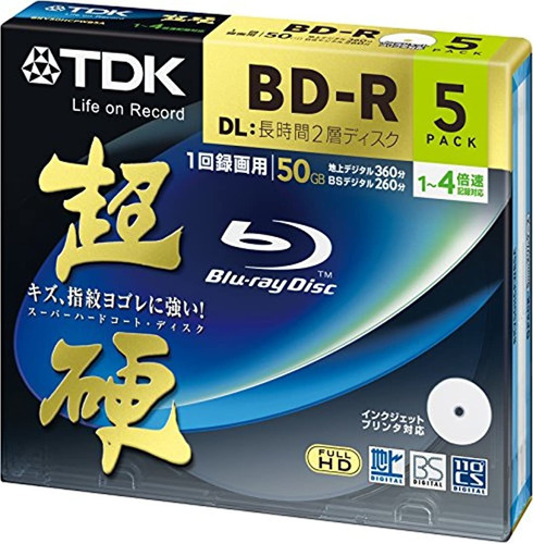 Tdk Blu-ray Bd-r Dl Disco Duro Super Revestimiento