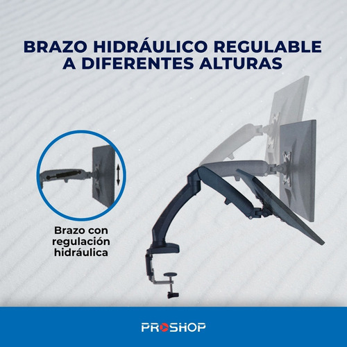 Imagen 5 de 10 de Soporte Brazo Hidraulico Monitor 13 A 29 Escritorio Led Tv