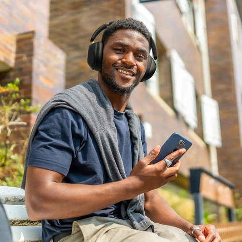Audífonos Hires Wireless Noise Cancelling Híbrido Oneodio Negro