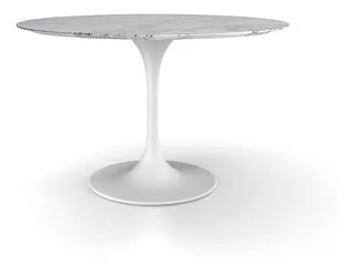 Mesa Comedor Tulip Mármol Circular 90 Cm