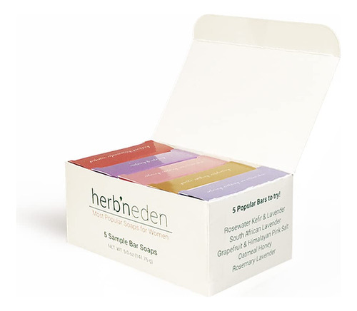 Herb'n Eden Paquete De 5 Jabones Para Mujer | Ingredientes 1