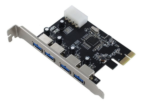 Imagen 1 de 10 de Placa Pci A Usb 3.0 Pcie Express De 4 Puertos 5gbps Chip Vli