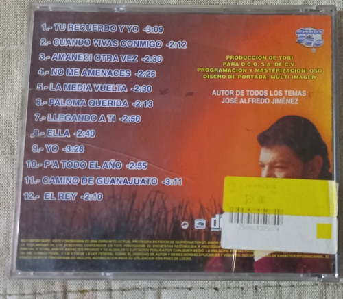 Jose Alfredo Jimenez - Exitos (cd Original) (Usado)