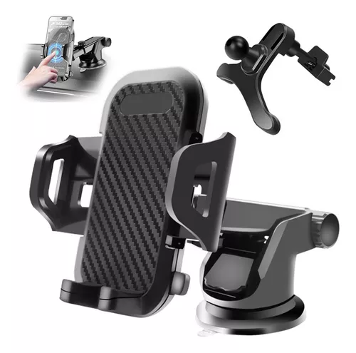 porta celular para auto carro coche soporte de celu 3 en 1 Universal  ajustable