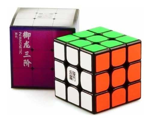 Imagen 2 de 3 de Cubo De Rubik 3x3 Magnético Profesional Yj Yulong V2 Nuevo