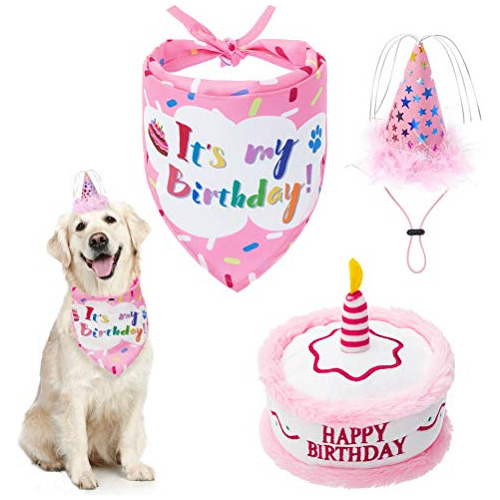 Conjunto De Bandana De Cumpleaños Perros, Gorro Lindo ...