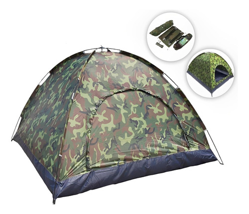 Barraca Camping Camuflada Militar 3 Lugares Top Show