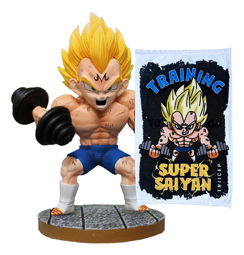 Vegeta Majin Gym Dragon Ball Fitness Mancuernas 