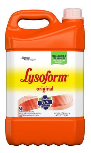 Imagem 1 de 1 de Desinfetante Lysoform Uso Geral Original 5l