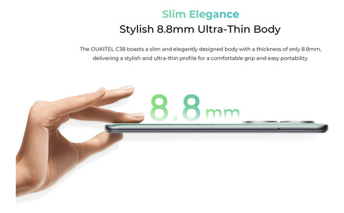Oukitel C38 Cellphone Dual Sim 18gb+256gb Andriod 13