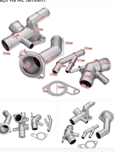 Imagem 3 de 3 de Kit Flanges Em Alumínio