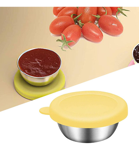 Recipiente De Para Ensaladas, Recipientes Pequeños Amarillo
