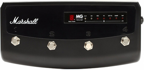 Marshall Pedl-90008 Pedal De Corte 4 Botones Para Mg Cfx Color Negro