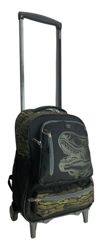 Mochila Con Carro Escolar Owen Dino 3 Ruedas Reforzada Mossi