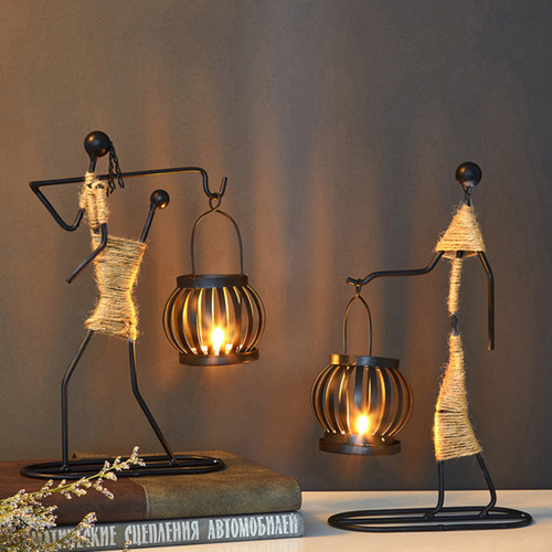Portavelas Con Forma De Farol Para Decoración De Velas Para