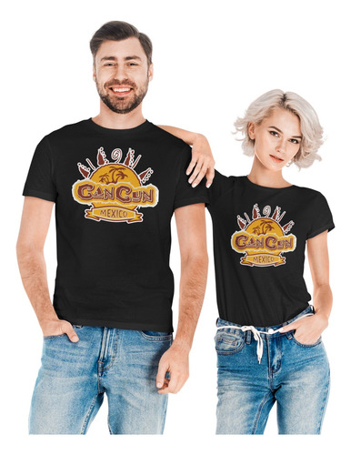 Polera Para Parejas Motivo Vacaciones Modelo Can Cun