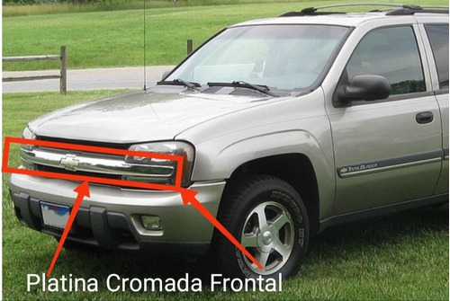 Platina Cromada Frontal Chevrolet Trailblezer 02/05