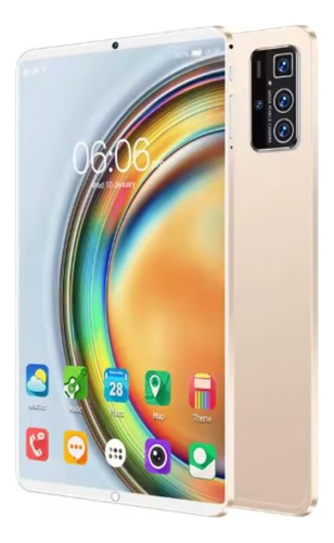 Tablet 10 Android13 12gb/512gb Dual Simcard+ Kit Accesorios Dorado Claro