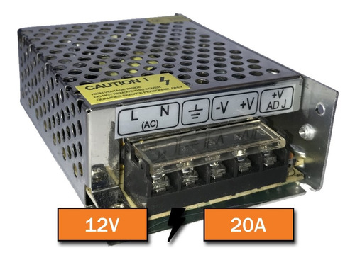 15 Fonte Chaveada Estabilizada 12v 20 Amperes Ideal Cftv